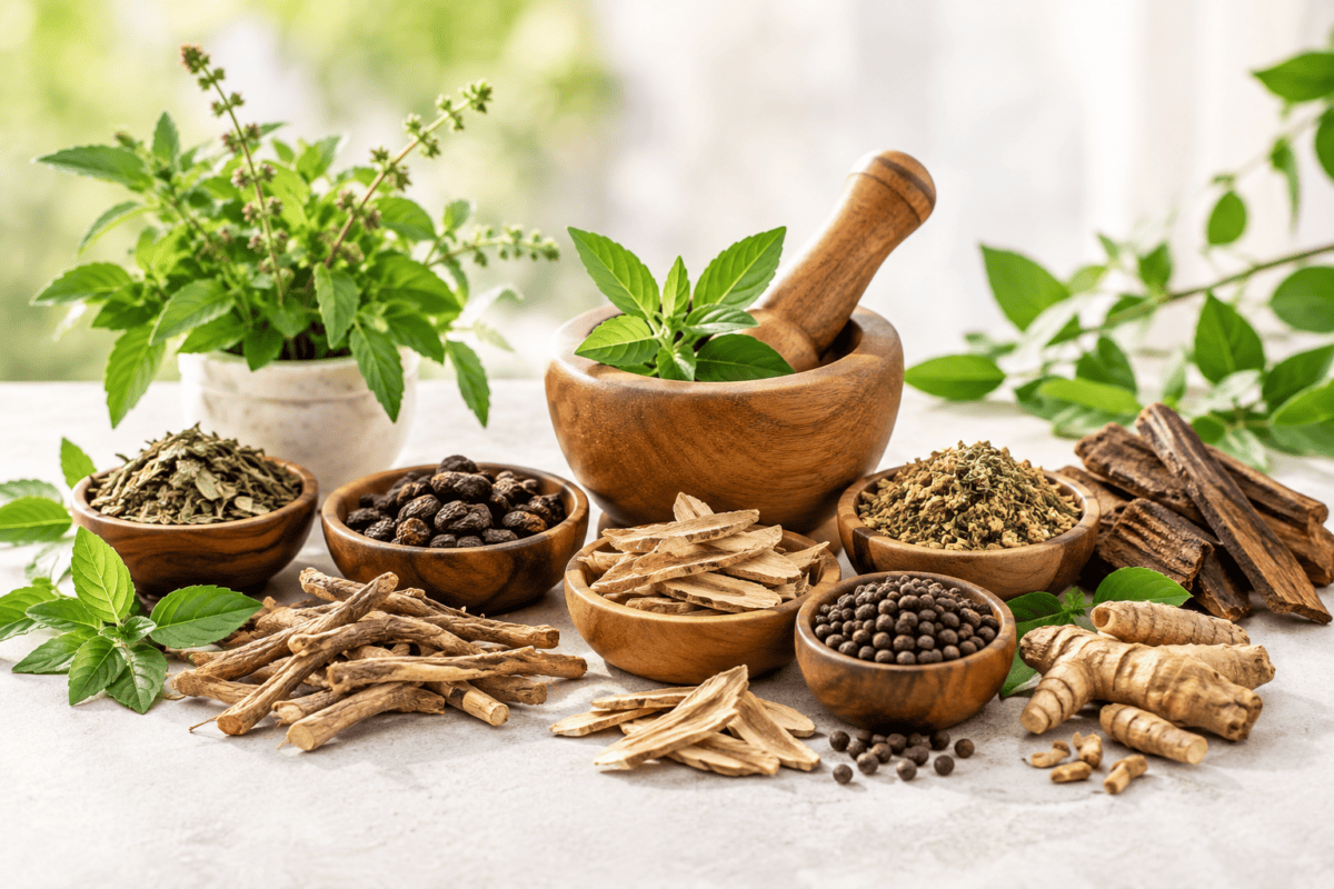 Ayurvedic herbs for traditional herbal wellness