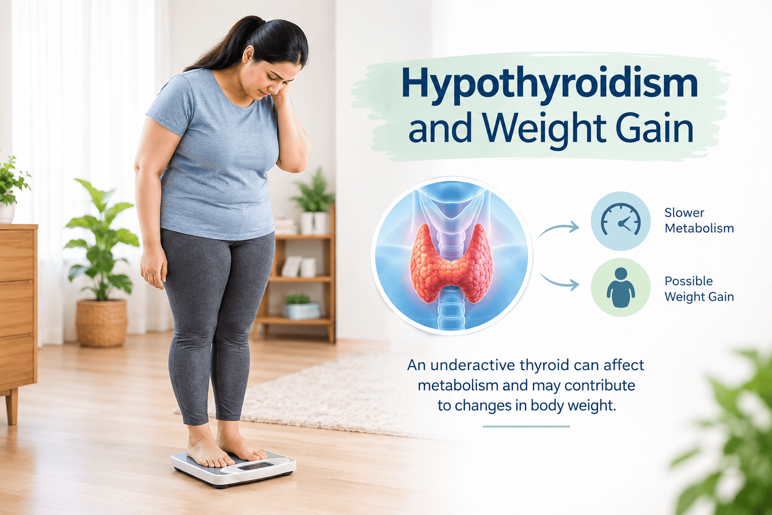 Can Thyroid Problems Cause Weight Gain Without Overeating