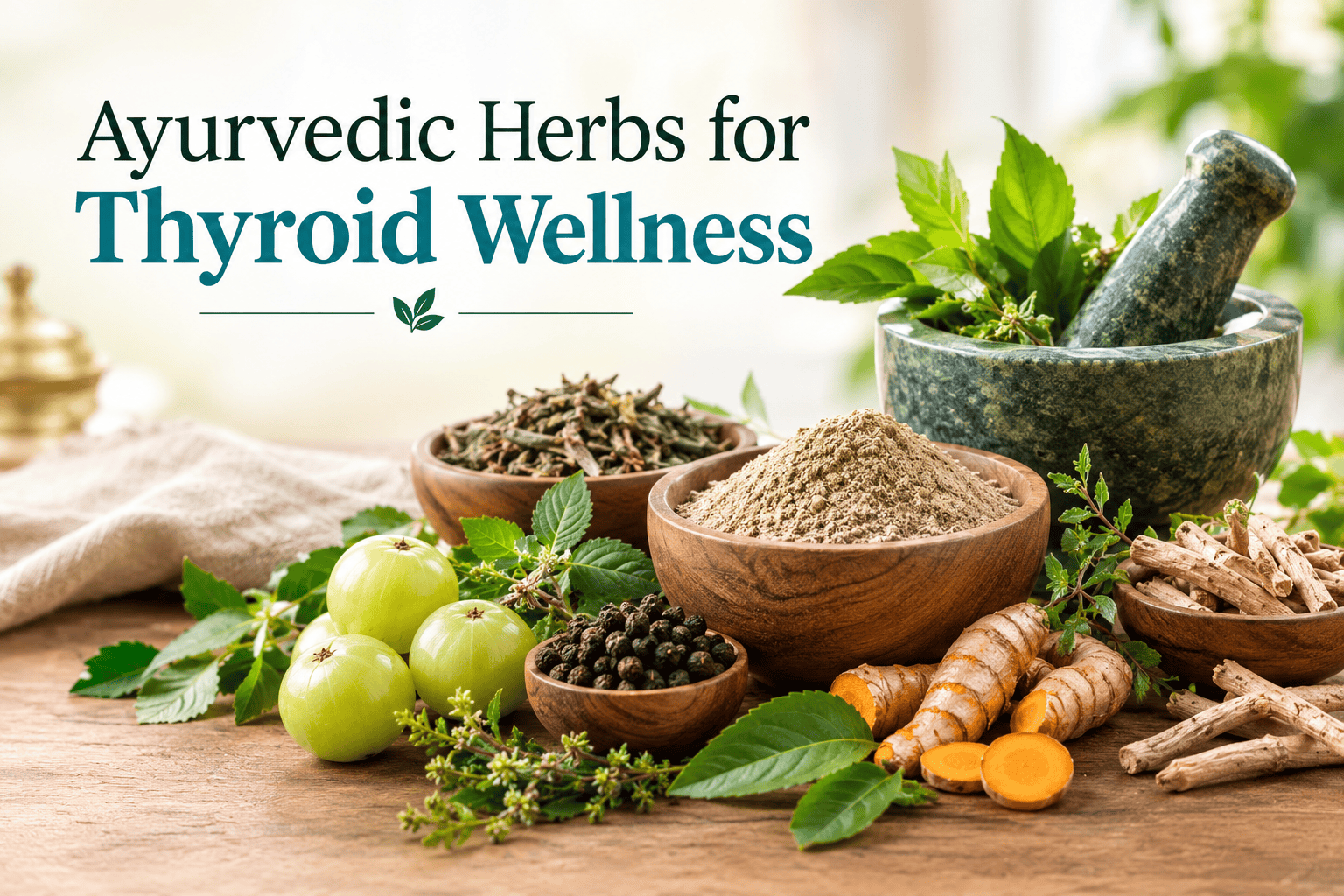 Ayurvedic herbs for thyroid wellness and natural thyroid support
